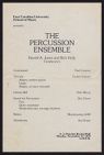 Concert program for East Carolina University Percussion Ensemble, November 12, 1979